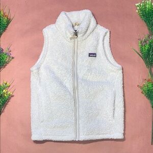 Patagonia Kids Light Grey Fleece Vest